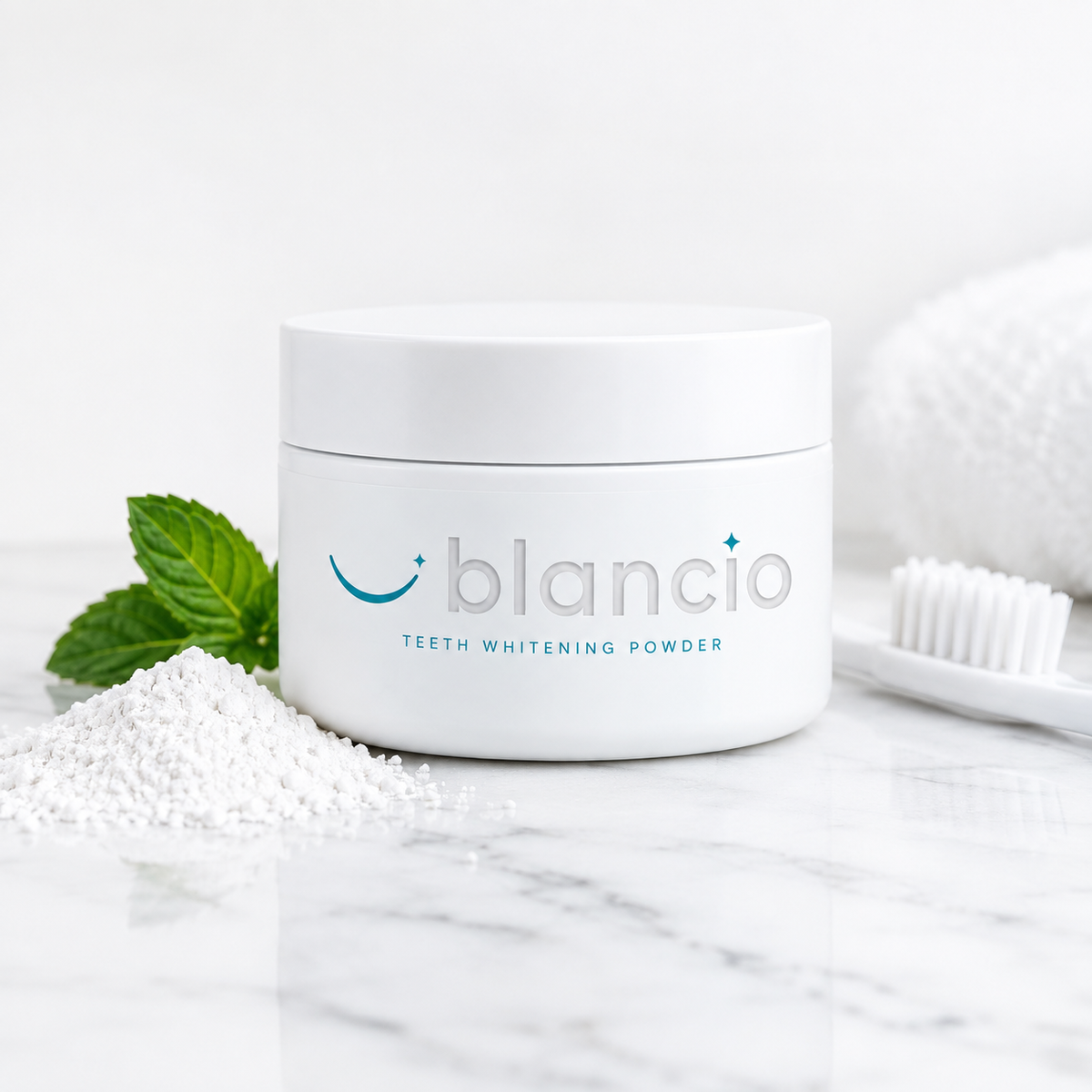 Polvo Blanqueador Dental Blancio — Sonrisa Más Blanca en 7 Días